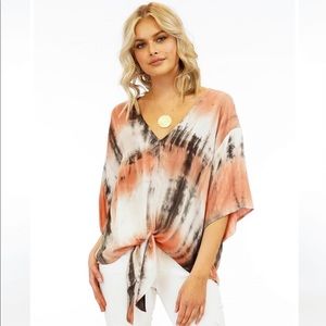 Veronica M 🍁 Tie Dye 🍁 Tulum V- Neck Top